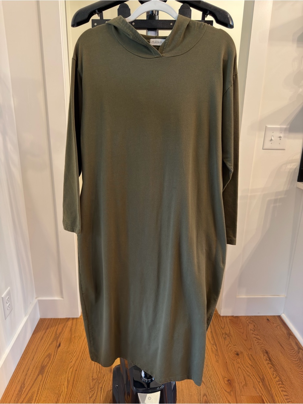 Nuggles dress with hoodie